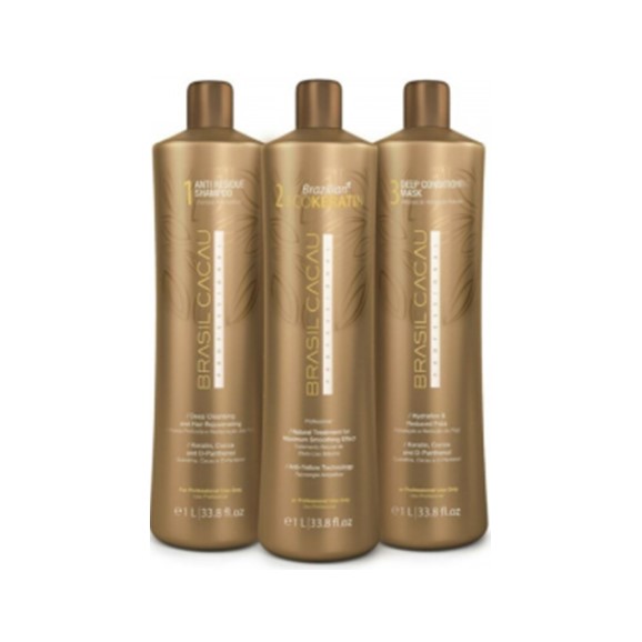 Brasil Cacau EcoKeratin Treatment 1L Kit Step 1,2,3 Brazilian Norris Hair Rockhampton