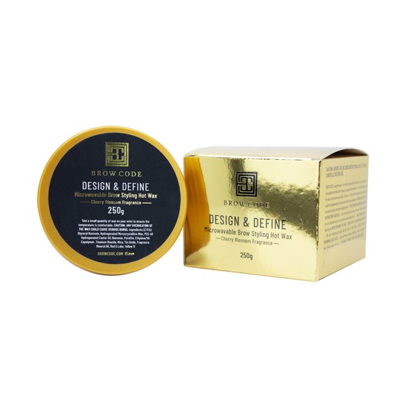 Brow Code Microwavable Design & Define Gold Wax 250g Norris Hair